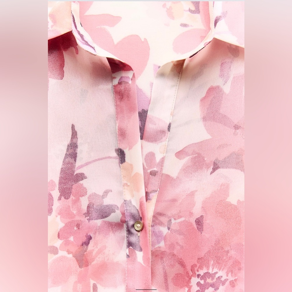 Zara floral print shirt 9878/061 - Picture 2 of 7